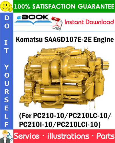 Komatsu SAA6D107E-2E Engine Parts Manual (S/N 26600164 and up)