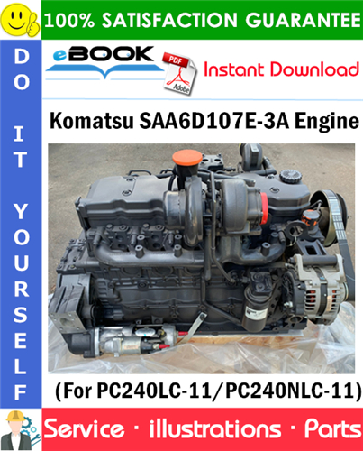 Komatsu SAA6D107E-3A Engine Parts Manual (S/N 22150359 and up)