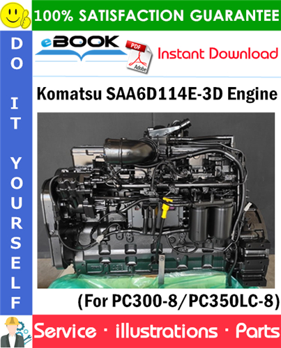 Komatsu SAA6D114E-3D Engine Parts Manual (S/N 26852735 and up)