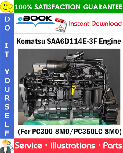 Komatsu SAA6D114E-3F Engine Parts Manual (S/N 26866736 and up)