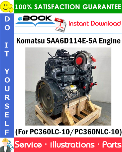 Komatsu SAA6D114E-5A Engine Parts Manual (S/N 21857369 and up)