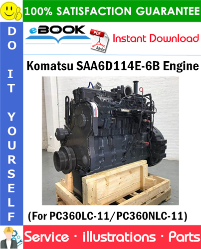 Komatsu SAA6D114E-6B Engine Parts Manual (S/N 26902500 and up)