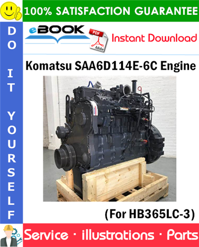 Komatsu SAA6D114E-6C Engine Parts Manual (S/N 26903969 and up)