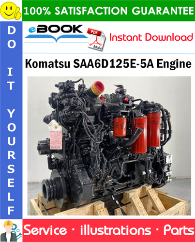 Komatsu SAA6D125E-5A Engine Parts Manual (S/N 560004 and up)