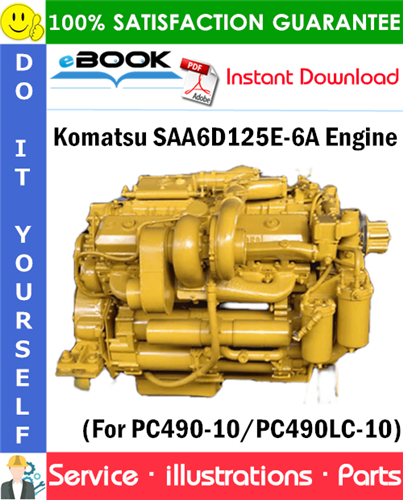 Komatsu SAA6D125E-6A Engine Parts Manual (S/N 760002 and up)