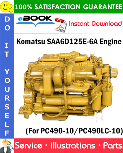 Komatsu SAA6D125E-6A Engine Parts Manual (S/N 760238 and up)