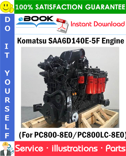 Komatsu SAA6D140E-5F Engine Parts Manual (S/N 536267 and up)