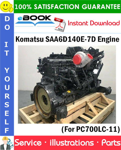Komatsu SAA6D140E-7D Engine Parts Manual (S/N 830970 and up)