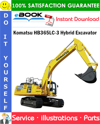 Komatsu HB365LC-3 Hybrid Excavator Parts Manual (S/N K70001 and up)
