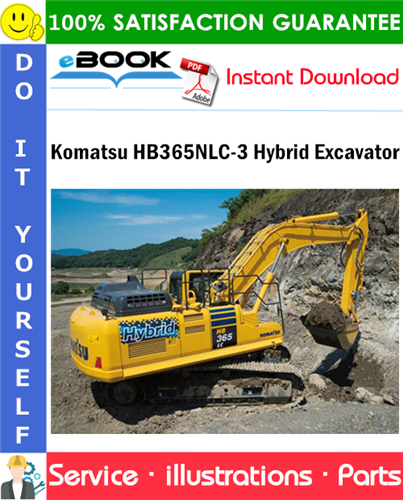Komatsu HB365NLC-3 Hybrid Excavator Parts Manual (S/N K70001 and up)