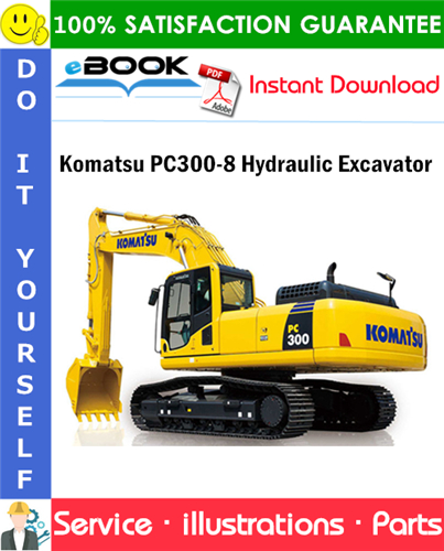 Komatsu PC300-8 Hydraulic Excavator Parts Manual (S/N K55001 and up)