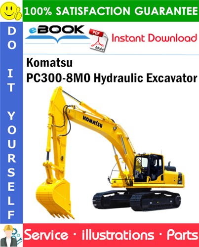 Komatsu PC300-8M0 Hydraulic Excavator Parts Manual (S/N K56001 and up)