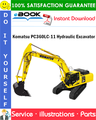 Komatsu PC360LC-11 Hydraulic Excavator Parts Manual (S/N 90001 and up)