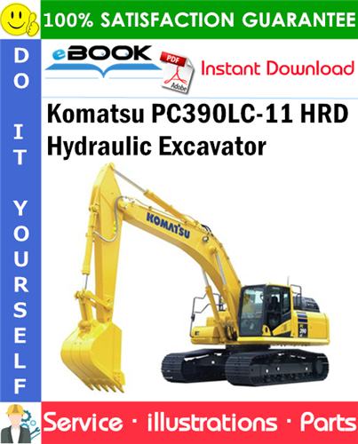 Komatsu PC390LC-11 HRD Hydraulic Excavator Parts Manual (S/N K70001 and up)