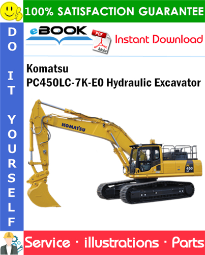 Komatsu PC450LC-7K-E0 Hydraulic Excavator Parts Manual (S/N K45001 and up)