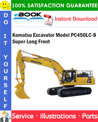 Komatsu Excavator Model PC450LC-8 Super Long Front Parts Manual