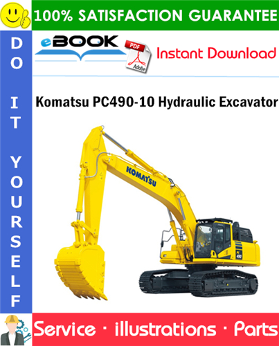 Komatsu PC490-10 Hydraulic Excavator Parts Manual (S/N 80001 and up)