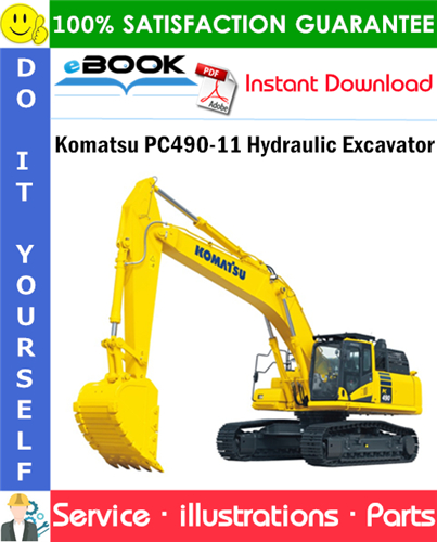 Komatsu PC490-11 Hydraulic Excavator Parts Manual (S/N 85006 and up)