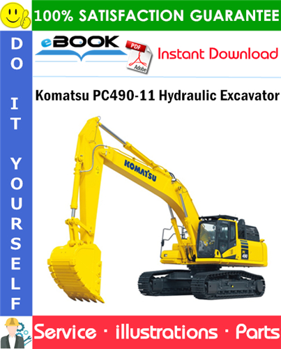 Komatsu PC490-11 Hydraulic Excavator Parts Manual (S/N K70001 and up)
