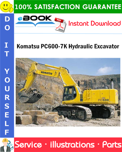 Komatsu PC600-7K Hydraulic Excavator Parts Manual (S/N K40001 and up)