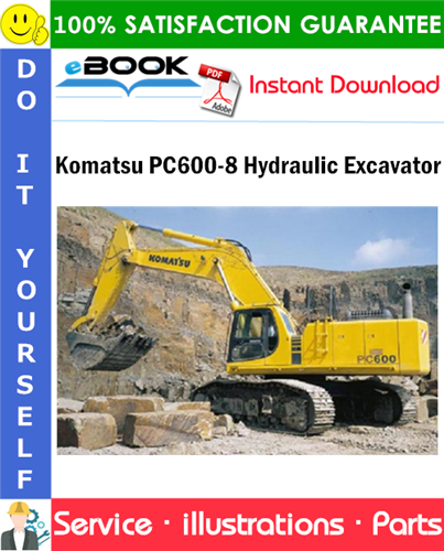 Komatsu PC600-8 Hydraulic Excavator Parts Manual (S/N K50001 and up)