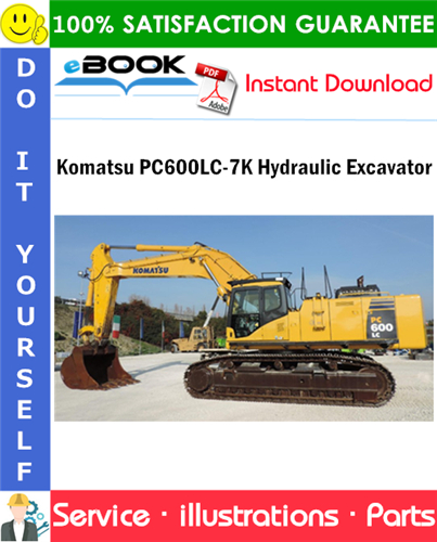 Komatsu PC600LC-7K Hydraulic Excavator Parts Manual (S/N K40001 and up)