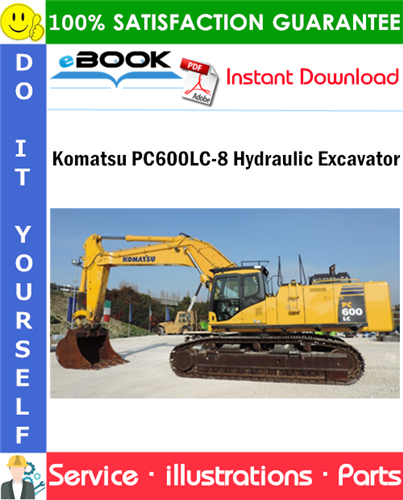 Komatsu PC600LC-8 Hydraulic Excavator Parts Manual (S/N K50001 and up)