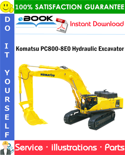 Komatsu PC800-8E0 Hydraulic Excavator Parts Manual (S/N K55001 and up)