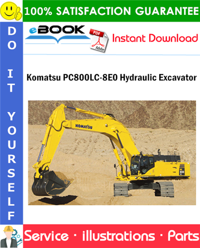 Komatsu PC800LC-8E0 Hydraulic Excavator Parts Manual (S/N K55001 and up)