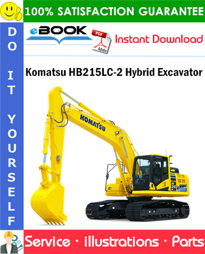 Komatsu HB215LC-2 Hybrid Excavator Parts Manual (S/N 50001 and up)
