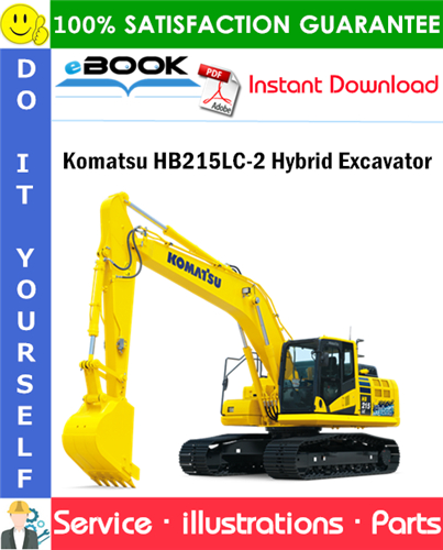 Komatsu HB215LC-2 Hybrid Excavator Parts Manual (S/N K60001 and up)