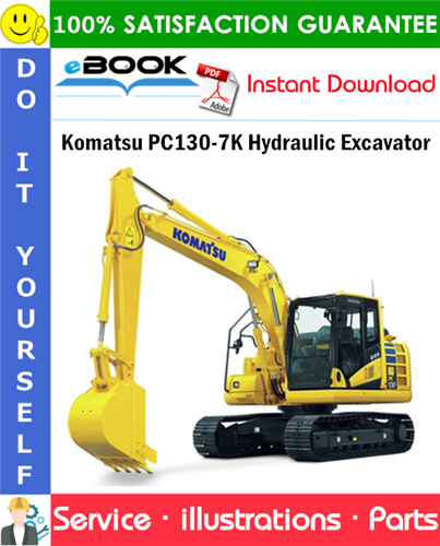 Komatsu PC130-7K Hydraulic Excavator Parts Manual (S/N 70001 and up)