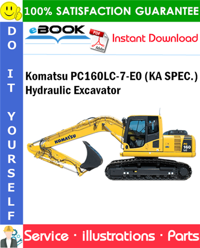 Komatsu PC160LC-7-E0 (KA SPEC.) Hydraulic Excavator Parts Manual (S/N K45001 and up)