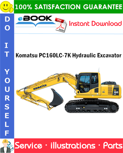 Komatsu PC160LC-7K Hydraulic Excavator Parts Manual (S/N K40001 and up)