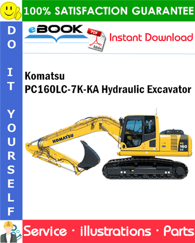 Komatsu PC160LC-7K-KA Hydraulic Excavator Parts Manual (S/N K40001 and up)
