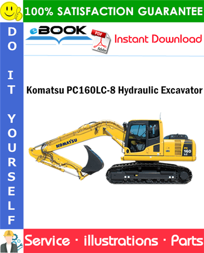 Komatsu PC160LC-8 Hydraulic Excavator Parts Manual (S/N K50001 and up)