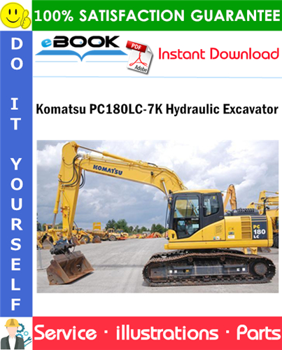 Komatsu PC180LC-7K Hydraulic Excavator Parts Manual (S/N K40001 and up)