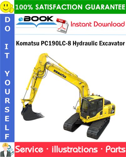 Komatsu PC190LC-8 Hydraulic Excavator Parts Manual (S/N K50001 and up)