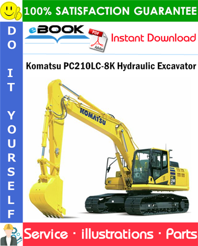 Komatsu PC210LC-8K Hydraulic Excavator Parts Manual (S/N K50001 and up)