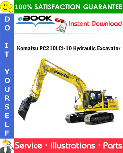 Komatsu PC210LCI-10 Hydraulic Excavator Parts Manual (S/N 451080 and up)