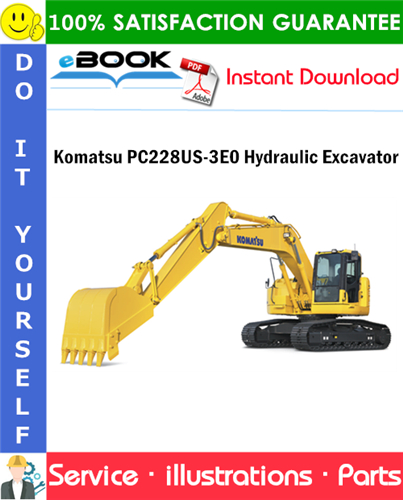Komatsu PC228US-3E0 Hydraulic Excavator Parts Manual (S/N 40001 and up)