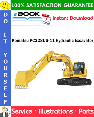 Komatsu PC228US-11 Hydraulic Excavator Parts Manual (S/N 5002 and up)