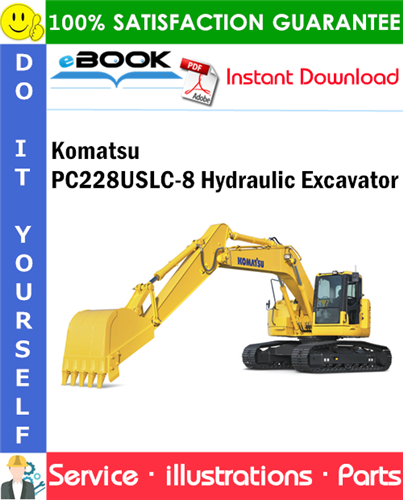 Komatsu PC228USLC-8 Hydraulic Excavator Parts Manual (S/N 50001 and up)