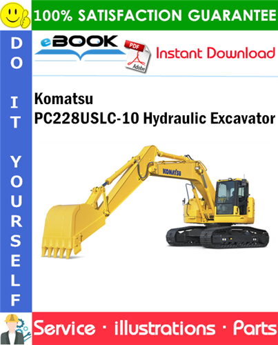 Komatsu PC228USLC-10 Hydraulic Excavator Parts Manual (S/N 1110 and up)