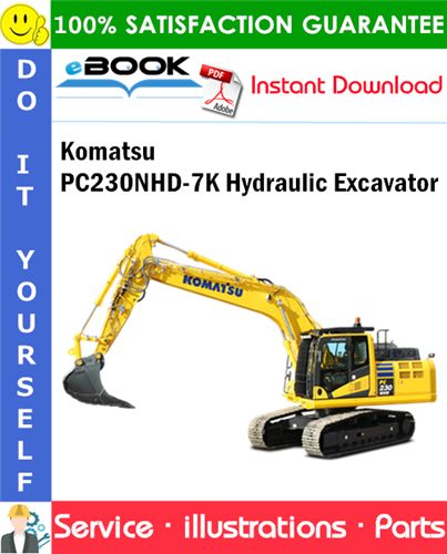 Komatsu PC230NHD-7K Hydraulic Excavator Parts Manual (S/N K40001 and up)