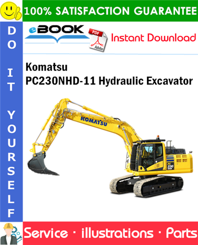 Komatsu PC230NHD-11 Hydraulic Excavator Parts Manual (S/N K70001 and up)
