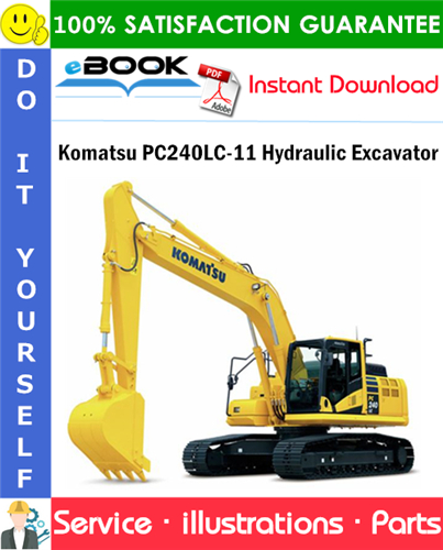 Komatsu PC240LC-11 Hydraulic Excavator Parts Manual (S/N 95001 and up)