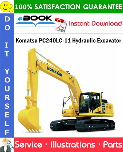 Komatsu PC240LC-11 Hydraulic Excavator Parts Manual (S/N K70001 and up)