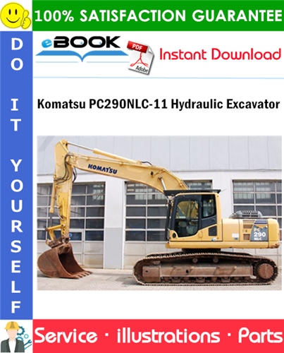 Komatsu PC290NLC-11 Hydraulic Excavator Parts Manual (S/N 35001 and up)