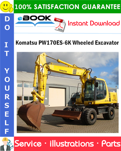 Komatsu PW170ES-6K Wheeled Excavator Parts Manual (S/N K30001 and up)